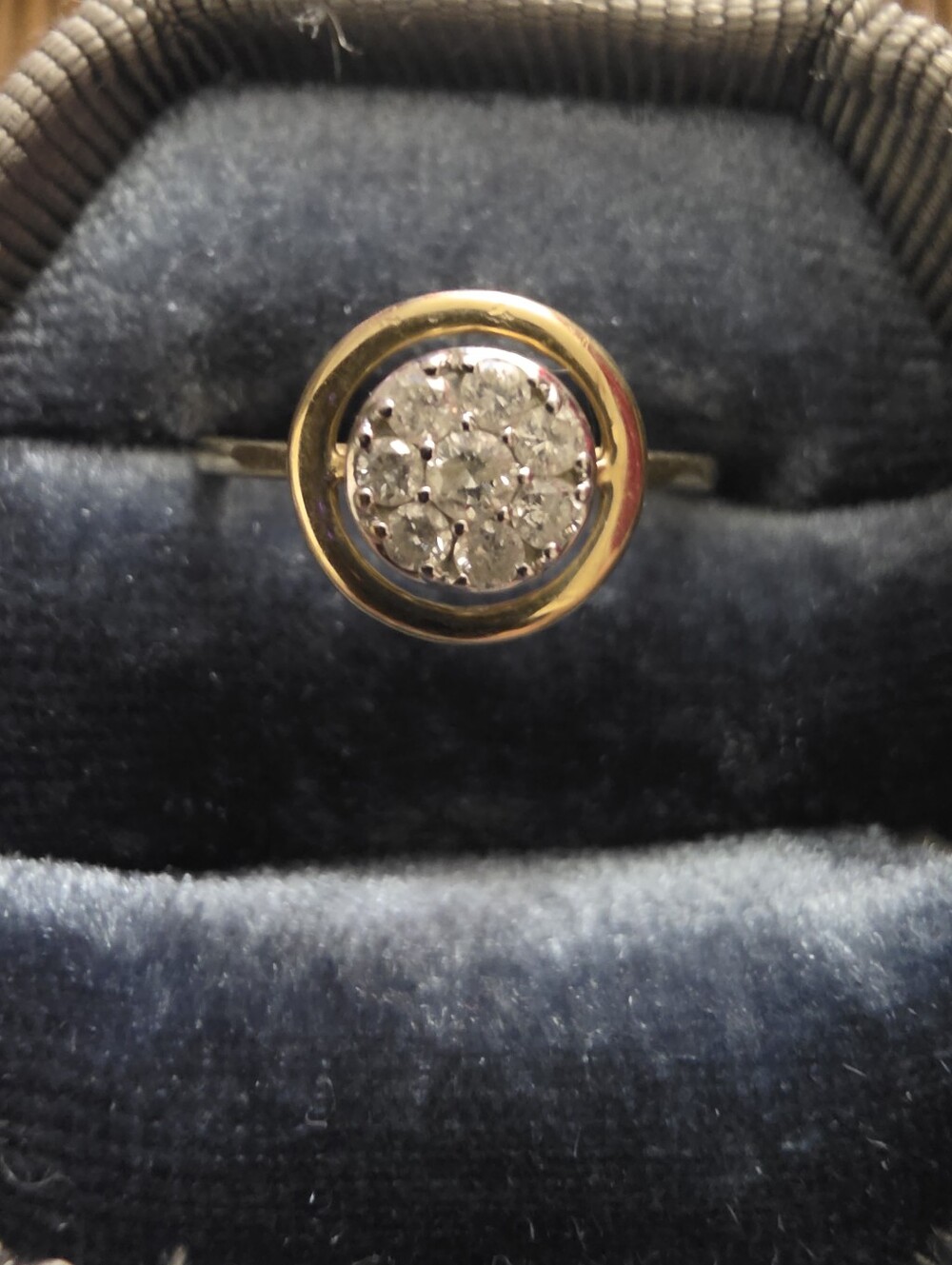 10k Diamond Yellow Gold Ring